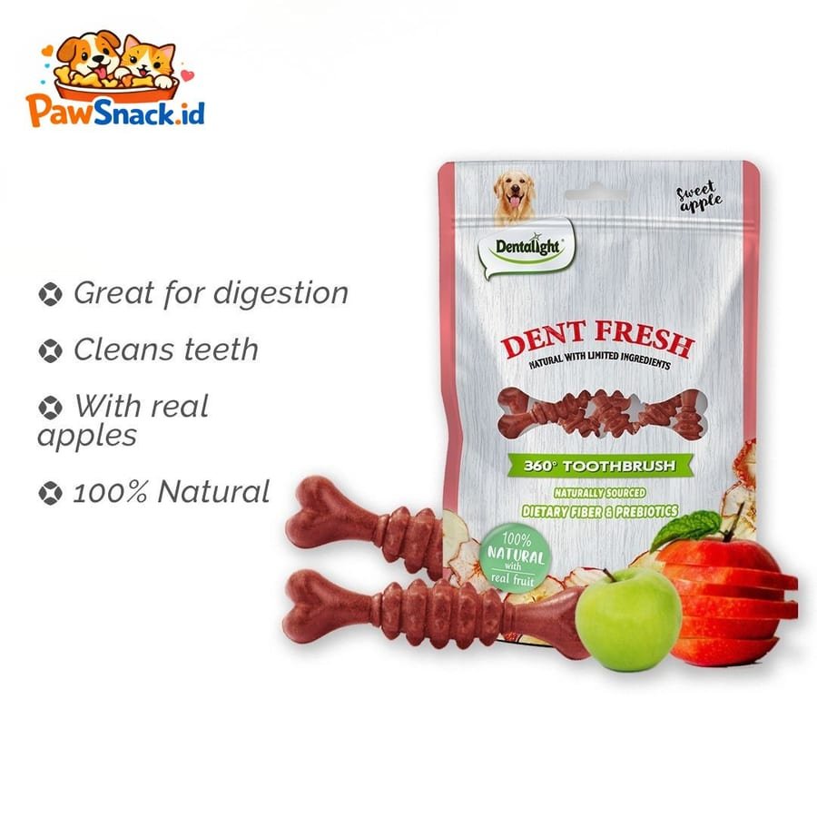 Dent fresh Dentalight 360 toothbrush joint support care fresh breath dog snack treat bones