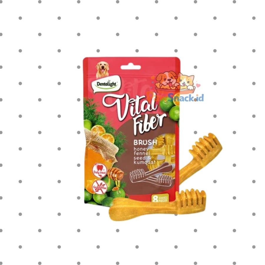Vital Fiber DENTALIGHT Wellbar & Brush Snack Dental Anjing Grain Free